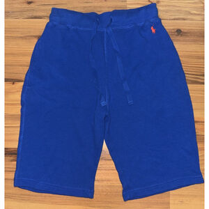 Polo Ralph Lauren Blue Waffle Sleep Shorts Pony Logo Lounge Preppy Small Classic